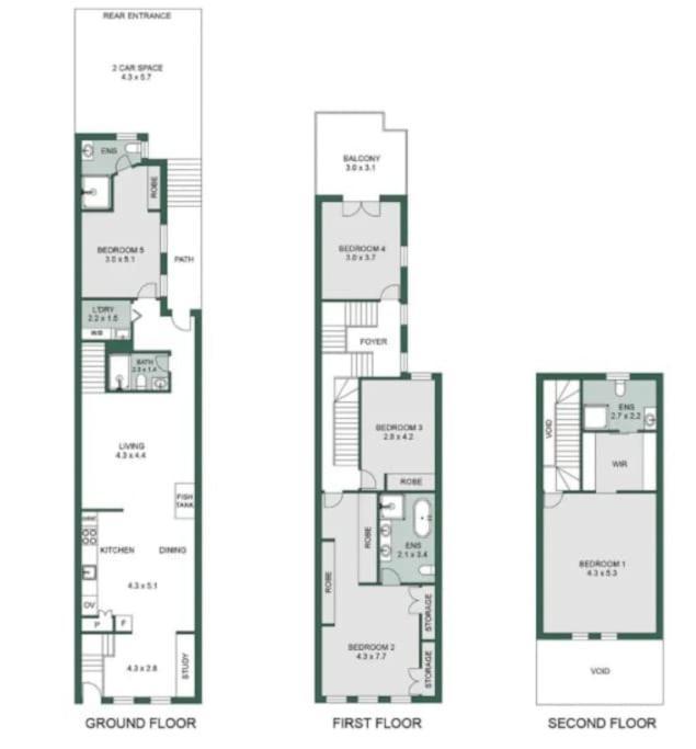 Luxurious 3-story Terrace In Potts Point Apartment *