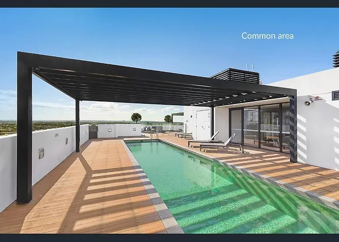 Modern Spacious City Pad With Rooftop Pool And Gym