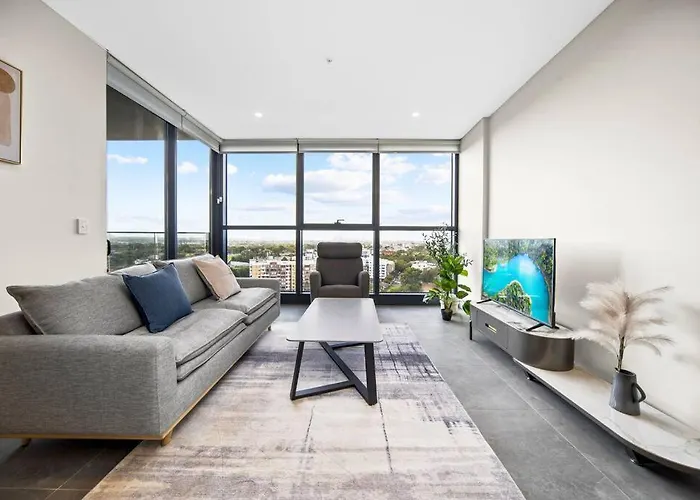 City&Bridge View 2 Bed+Study In Homebush