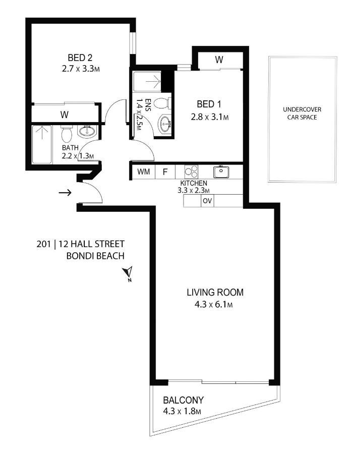 Apartment Premium Bondi 2 Bedroom With View And Parking Sydney
