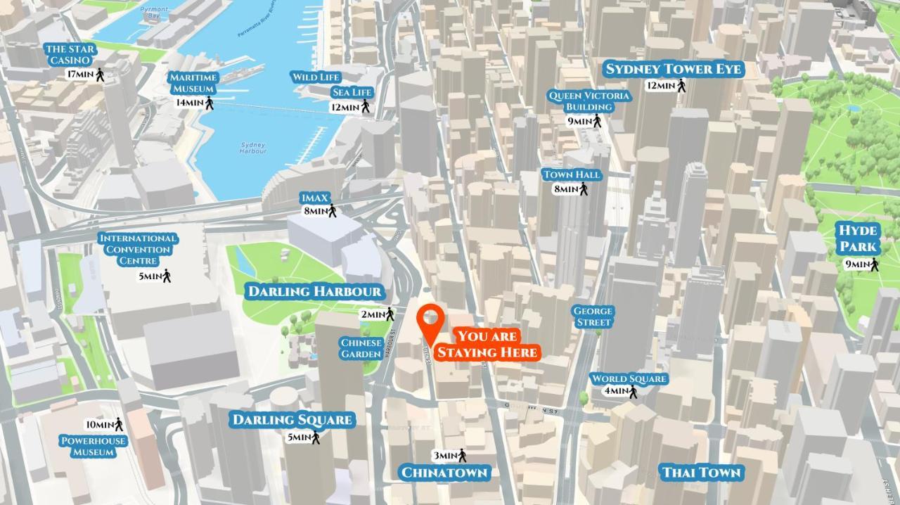 Prime Spot: Modern Studio+balcony Darling Harbour *