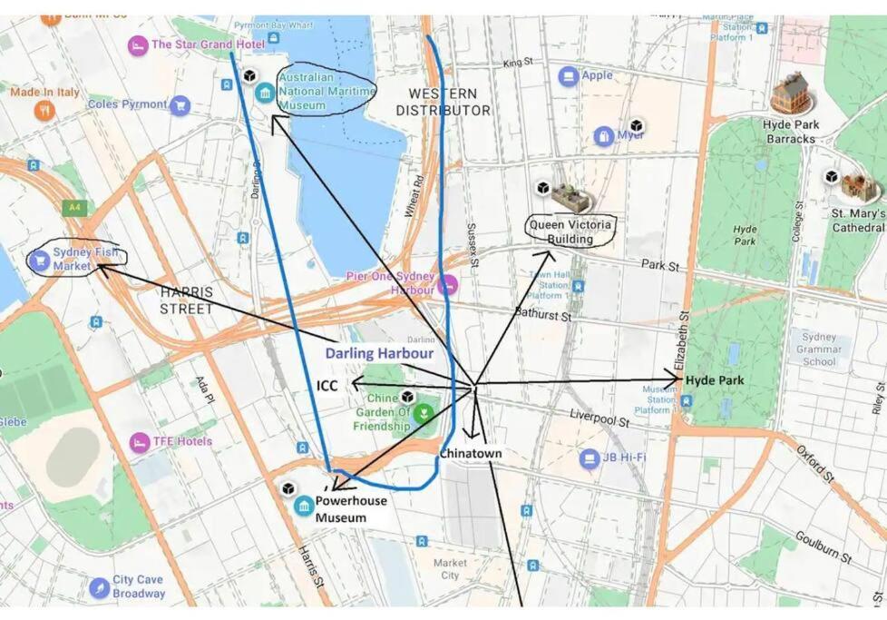 Cbd 3br & Darlinghabour&chinatown-2 Mins Walk Apartment Sydney