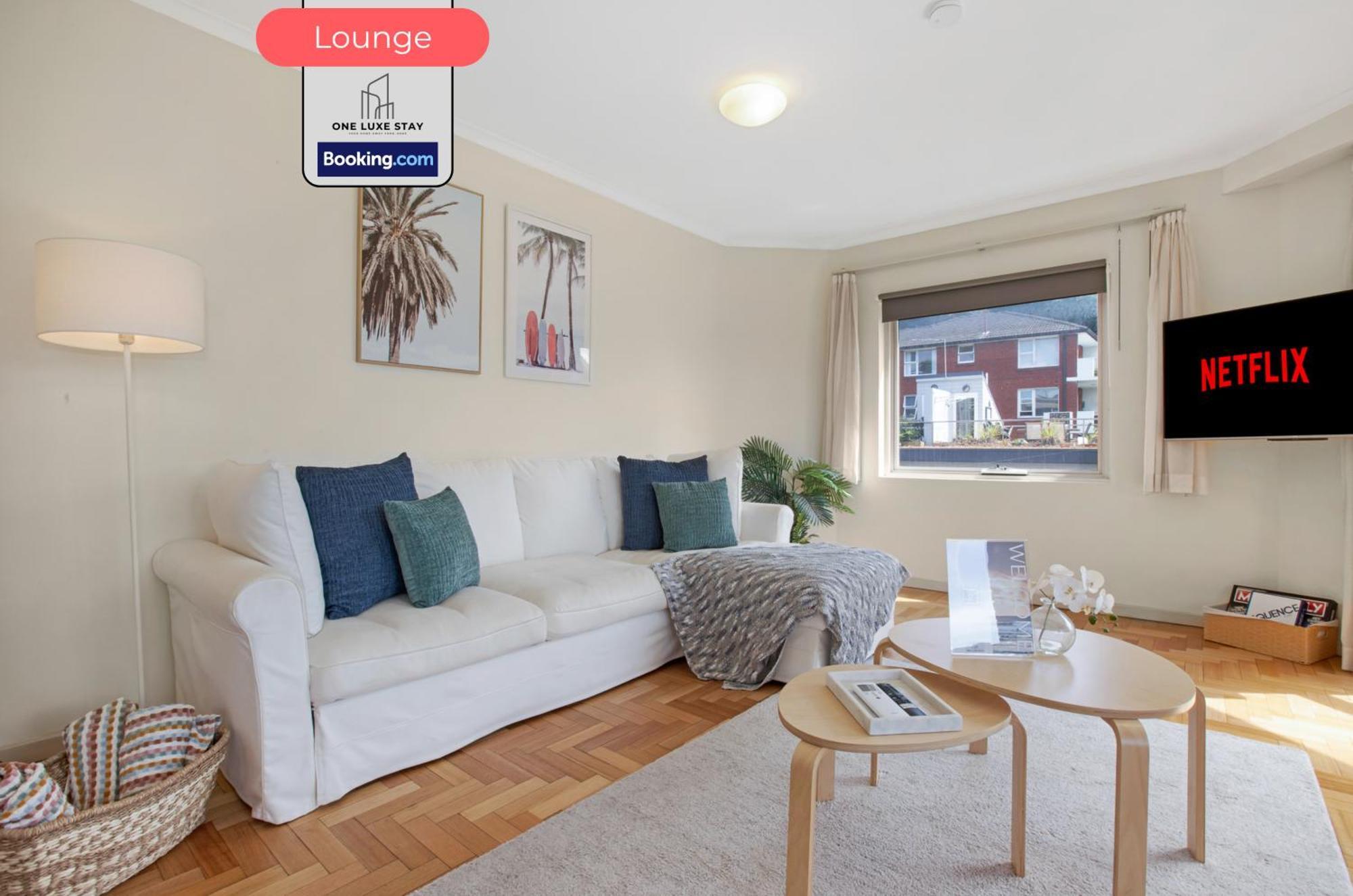 1 Bed By One Luxe Serviced & Vacation Manly Beach, Northern Beaches, With Free Wifi, Car Spot Apartment *