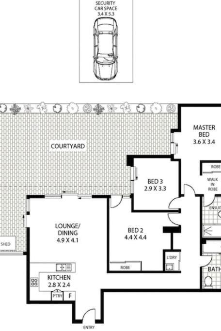 Apartment Huge 3 Bed Camperdown Garden W Parking Aircon *