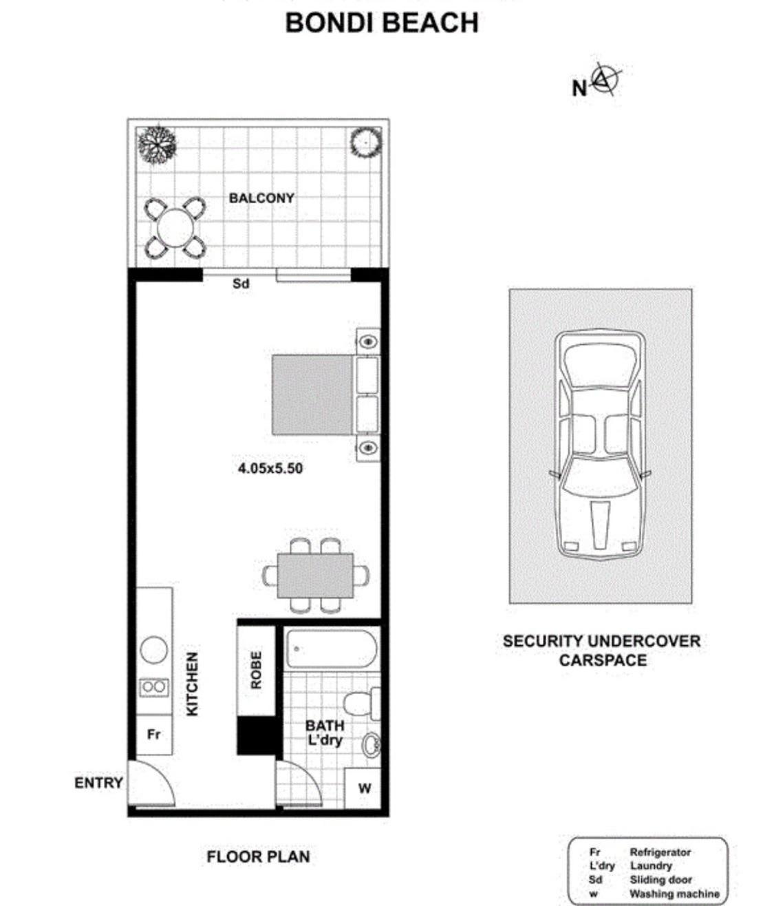 Sunny Bondi Studio Parking Couples Families Sydney