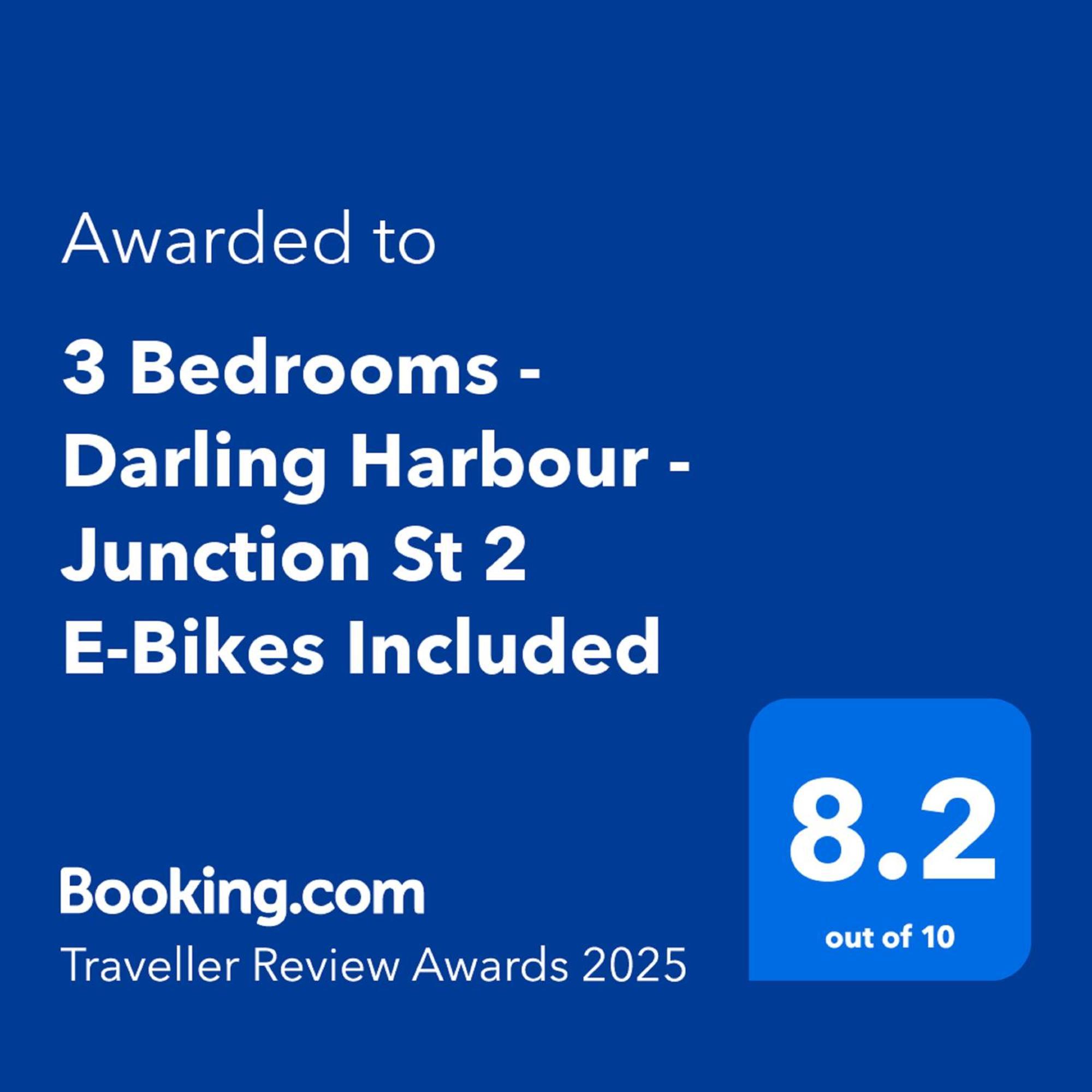 3 Bedrooms - Darling Harbour - Junction St 2 E-bikes Included * Sydney